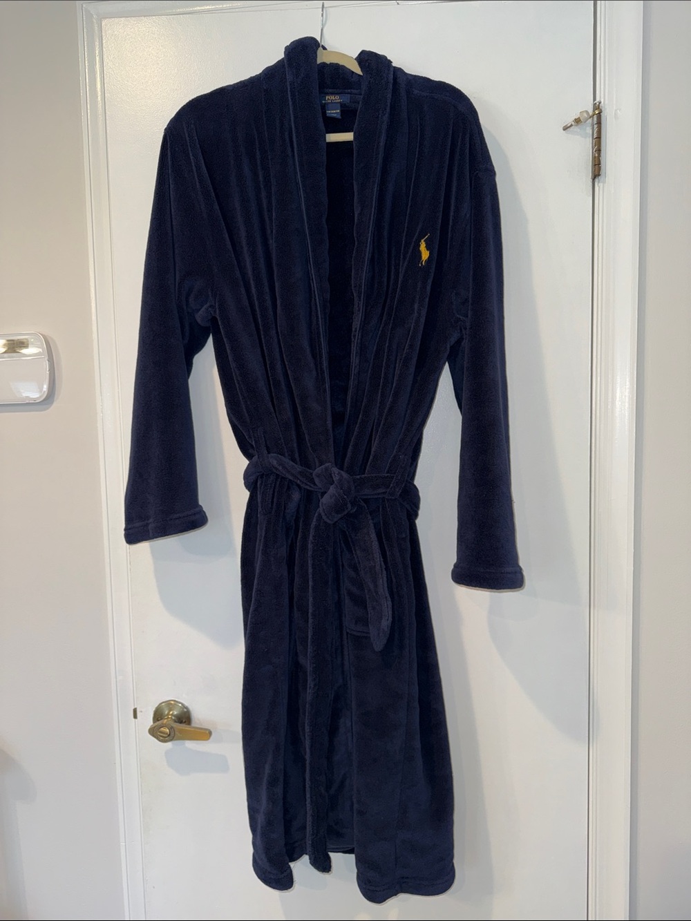 EUC - Polo by Ralph Lauren Navy blue wrap robe unisex